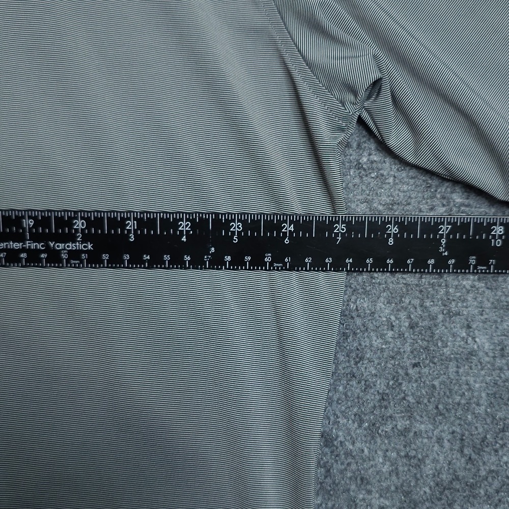 FootJoy FJ Golf Polo Shirt Mens XL Gray Striped Short‎ Sleeve Performance Tech - Picture 8 of 9